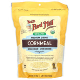 Bob's Red Mill, Organic Medium Grind Cornmeal, Whole Grain, 24 oz (680 g)