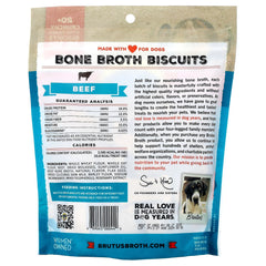 Brutus Bone Broth, Biscuits, For Dogs, Beef, 8 oz (226 g)