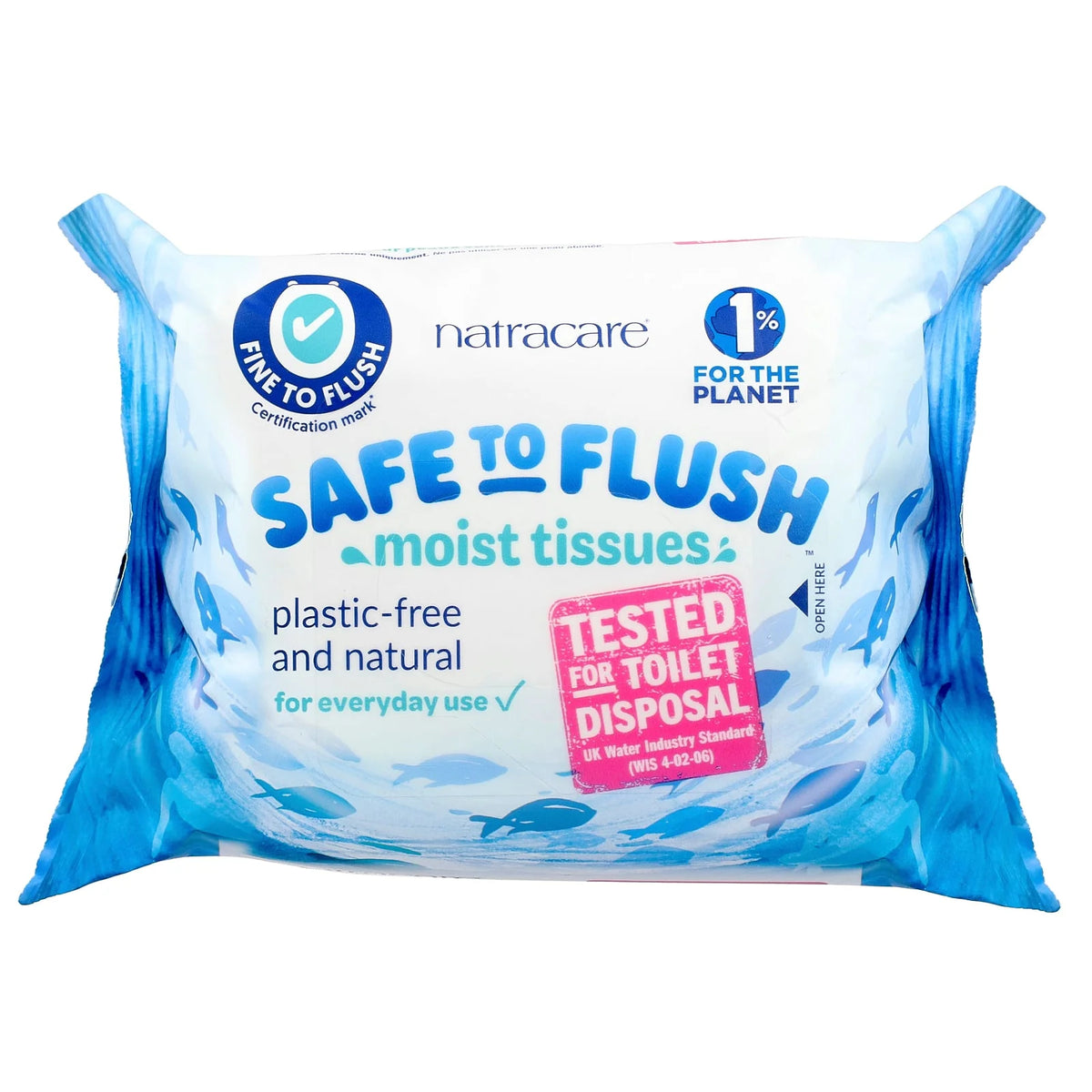 Natracare, Safe to Flush, Moist Tissues, 30 Tissues